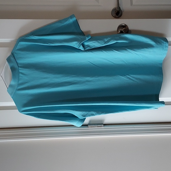 Members Mark short sleeve button-up top xxl blue - Picture 9 of 11